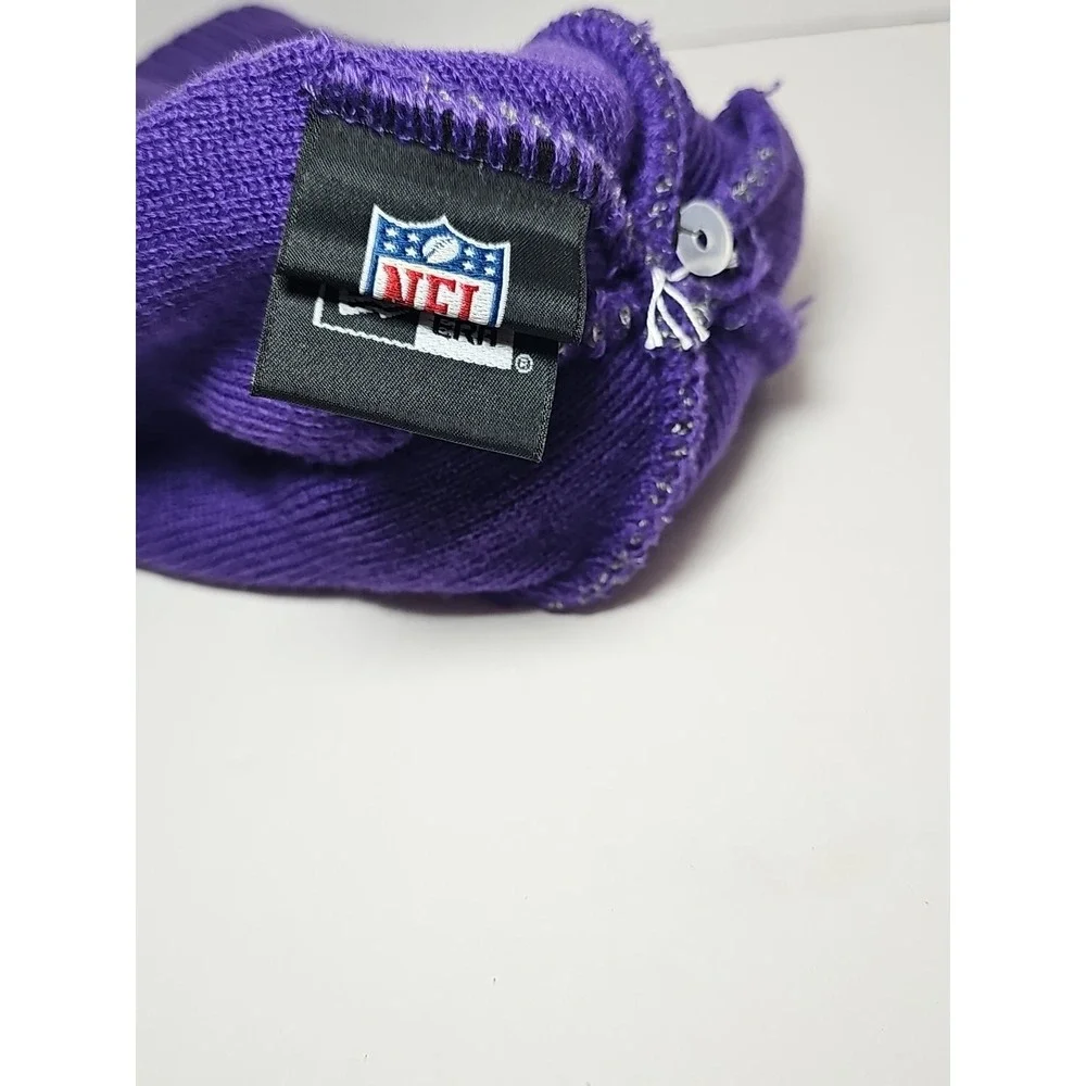 MINNESOTA VIKINGS KNIT POM‎ POM STYLE CUFF STOCKING HAT CAP BEANIE - Picture 7 of 9